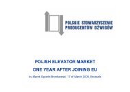 polish elevator market one year after joining eu - ELA European Lift ...