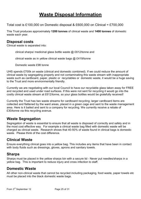 Trust induction booklet - University Hospital Southampton NHS ...