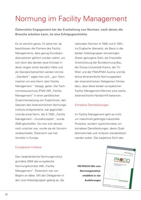 Aus- und WeiterbildungsfÃ¼hrer fÃ¼r Facility Managementpdf, 5 ... - FMA