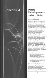 Policy Developments 1990-2004 - Centre for Early Childhood ...