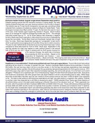 news INSIDE >> Wednesday, September 22, 2010