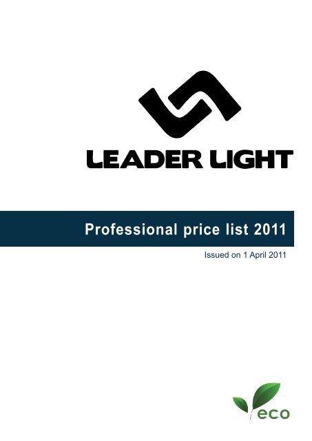 Professional price list 2011 - EES