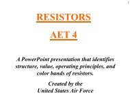 RESISTORS AET 4 - NCATT