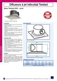 Diffuseurs Ã  jet hÃ©licoÃ¯dal TWISTED - Aldes