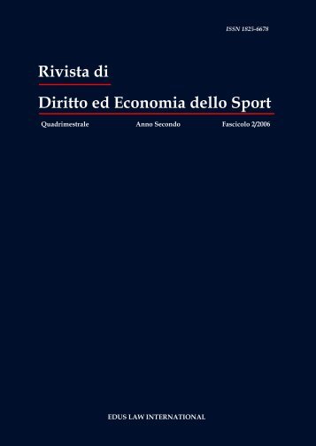 Rivista di Diritto ed Economia dello Sport - Rdes.it