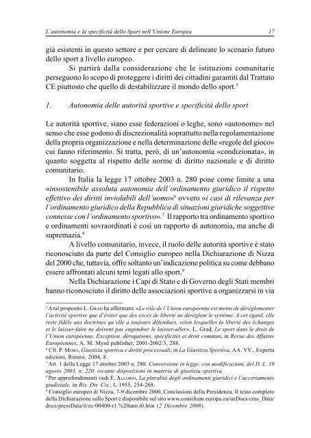 Rivista di Diritto ed Economia dello Sport - Rdes.it