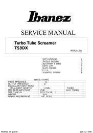 service manual (pdf) - Ibanez