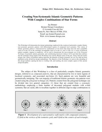 Creating Non-Systematic Islamic Geometric Patterns With Complex ...