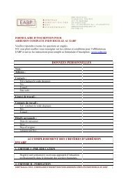 Hakomi Institute Of Europes Answers To The Eabp - 