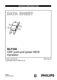 BLF546 UHF push-pull power MOS transistor - NXP Semiconductors