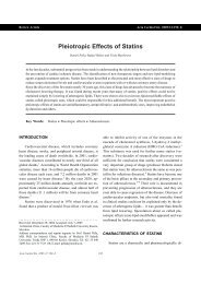 Pleiotropic Effects of Statins