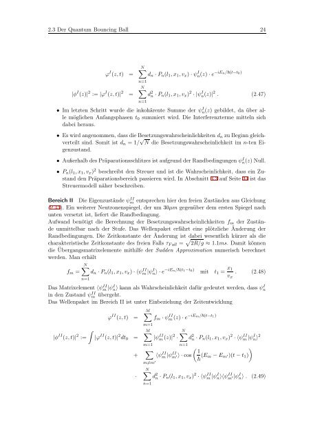 Dynamik ultrakalter Neutronen im Gravitationsfeld der Erde