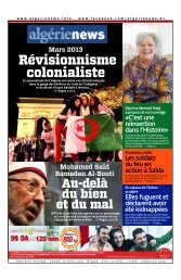 Mise en page 1 - AlgÃ©rie news quotidien national d'information