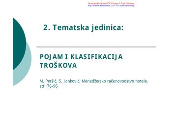 troÅ¡kovi proizvoda - LUMENS
