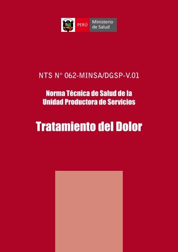 Tratamiento del Dolor - Bvs.minsa.gob.pe - Ministerio de Salud