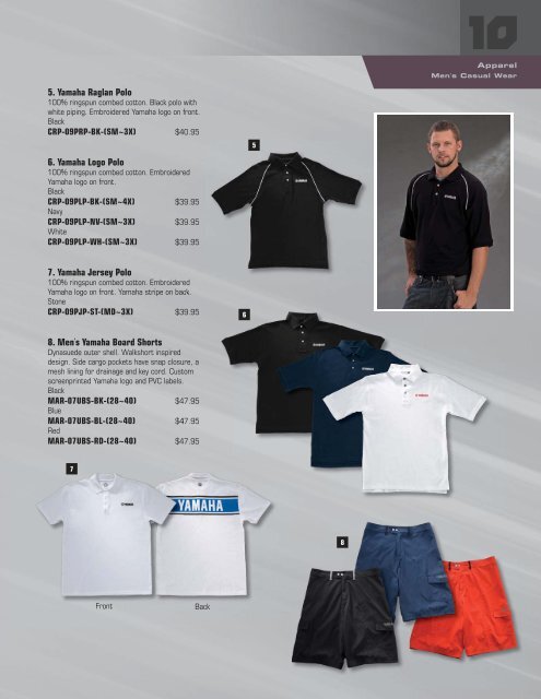 to Download the 2010 Yamaha Apparel Catalog