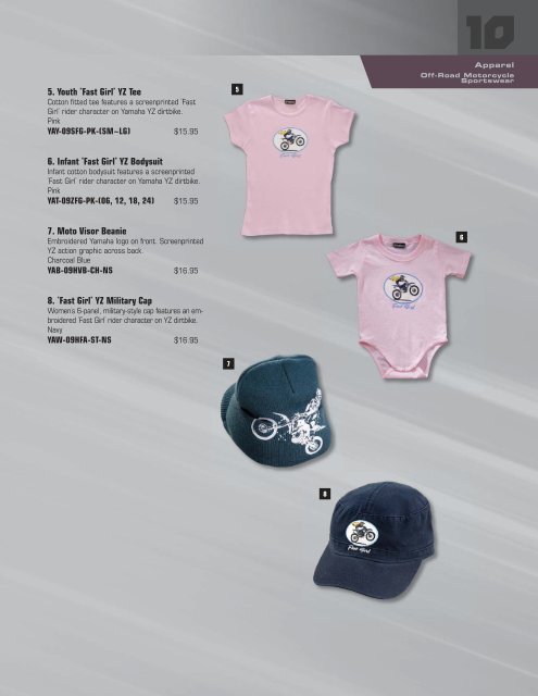 to Download the 2010 Yamaha Apparel Catalog