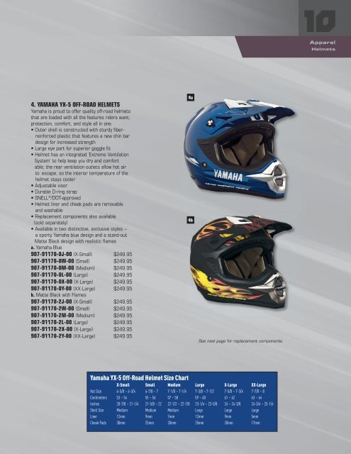 to Download the 2010 Yamaha Apparel Catalog