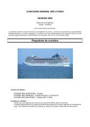 Paquebots de croisière - Sciences de l'Ingénieur