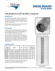 Data Sheet #1943 - Velcon Filters