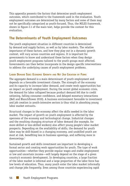 Youth Employment Programs - Independent Evaluation Group