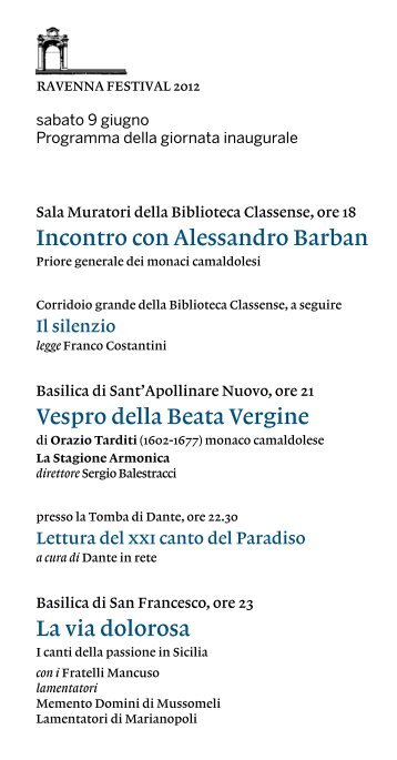 PDF download - Ravenna Festival