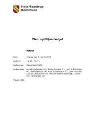 Referat Plan - HÃ¸je-Taastrup Kommune