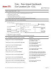 (EN) Cars GeoSearch CLL - Sabre Holdings