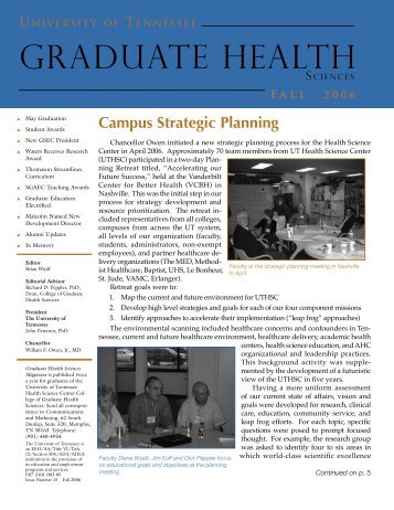 1 CGHS Fall 06 copy.indd - The University of Tennessee Health ...