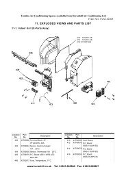 11. exploded views and parts list - Heronhill Air Conditioning Ltd