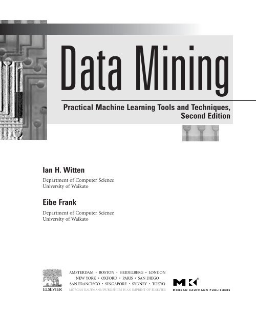 Data Mining: Practical Machine Learning Tools and ... - LIDeCC