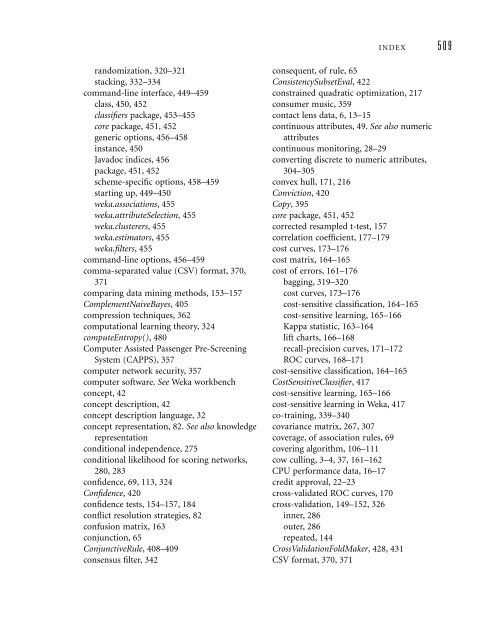 Data Mining: Practical Machine Learning Tools and ... - LIDeCC