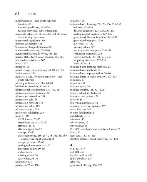 Data Mining: Practical Machine Learning Tools and ... - LIDeCC