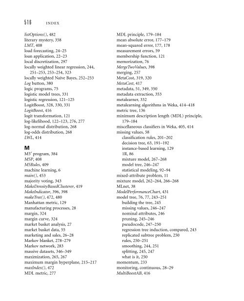 Data Mining: Practical Machine Learning Tools and ... - LIDeCC