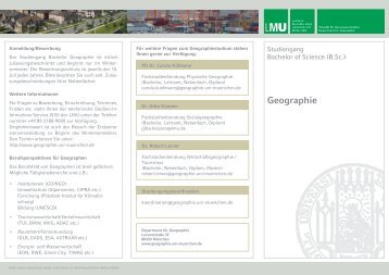 1 - Department für Geographie