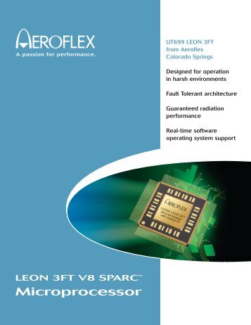 LEON 3FT V8 SPARCâ¢ Microprocessor - TE-EPC-LPC