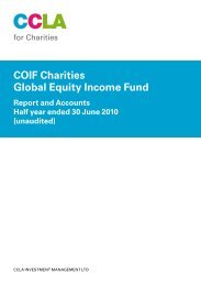 COIF Charities Global Equity Income Fund - CCLA