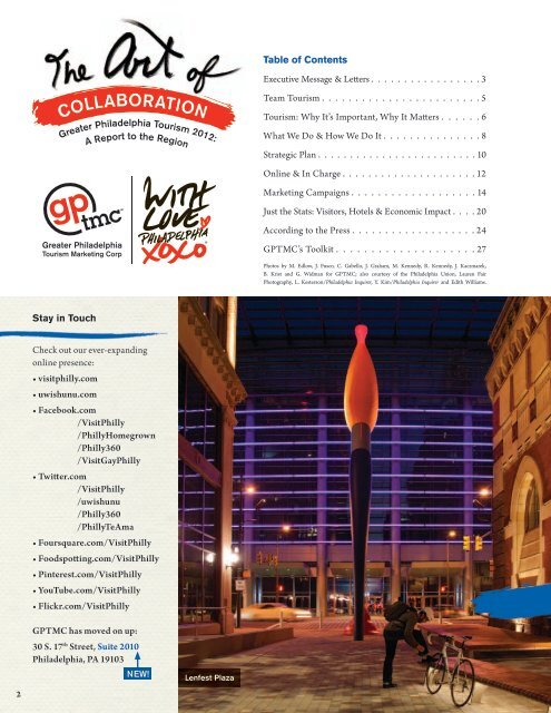 Greater Philadelphia Tourism 2012: A Report to the Region