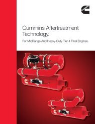 Cummins Aftertreatment Technology. - Cummins Engines