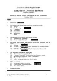 Guidelines for Authorised Identifiers - Division of Local Government