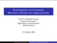 Folien - Lehrstuhl Informatik 1