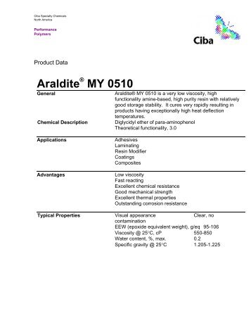Araldite MY 0510 - Lindberg & Lund AS