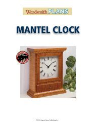 MANTEL CLOCK - Woodsmith Shop