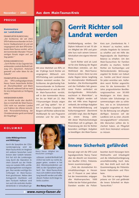 Schwalbacher Notizen - SPD Main-Taunus