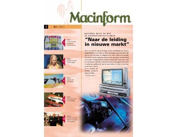 Macinform mei 2001 - Macintosh Retail Group