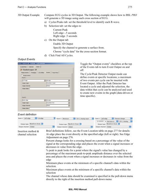 BSL PRO 4 Manual - Biopac