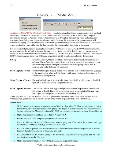 BSL PRO 4 Manual - Biopac