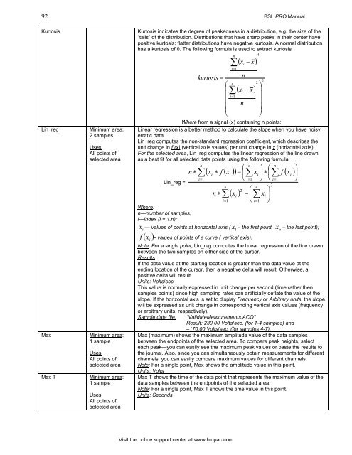 BSL PRO 4 Manual - Biopac