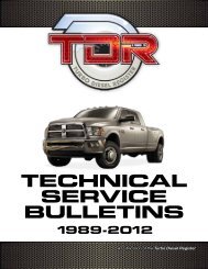 TECHNICAL SERVICE BULLETINS - Turbo Diesel Register
