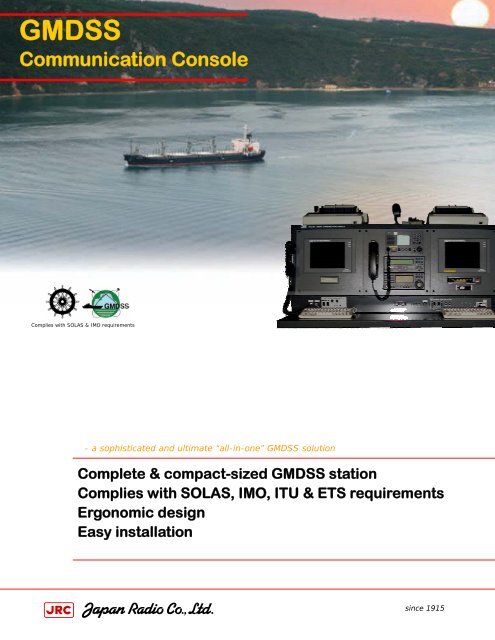 GMDSS Communication Console - solutions - Jrc